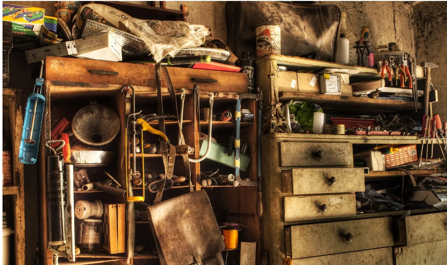 Messy garage