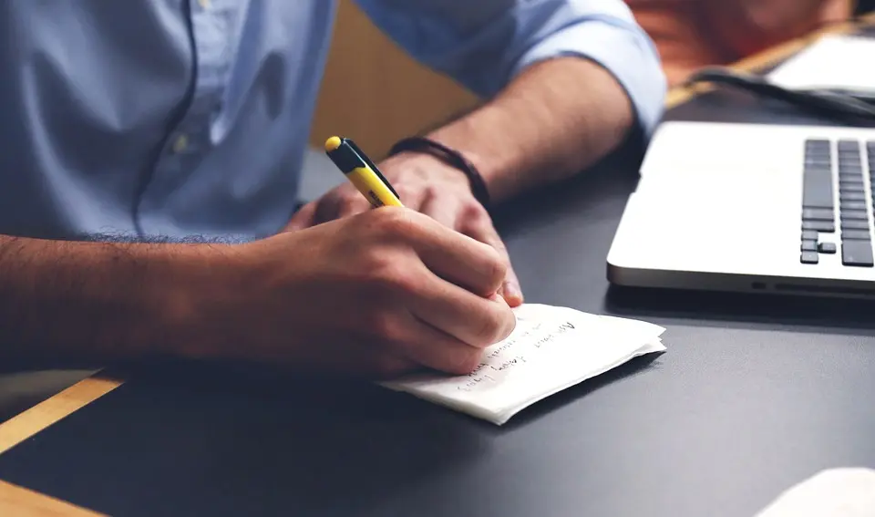 person working at a desk