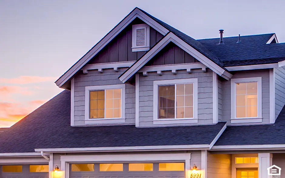 the roof of a home