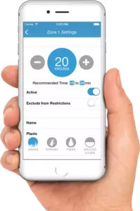 cellphone sprinkler app