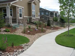 Landscaping a dry stream bed